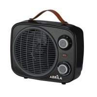 Termoventilador Hoguera 2000w Negro/gris 2potencias 3funciones Termostato Reg.seguro,asa 25,5x25,5x13cm