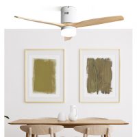 Ventil 20w Dc Aguilon Blanco 3aspas Haya 6 Vel Ocidades C/remoto Tempor. Reg.Int. 30,5x132x132cm