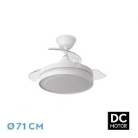 Ventilador Dc Esparta Peque 44w 5182lm Blanco 72d 3asp 3000-4000-6000k Remoto+temporizador+memoria