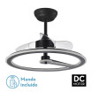 Ventilador 110w Dc Chom Negro 3 Aspas Transp. 46/66x62x62cm 6Vel. 3 Colores C/remoto, Memoria Y Temporizador 9350lm - Imagen 2