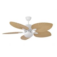 Ventilador Dc 26w Colla Blanco 5aspas Haya 132d 6velocidades 2950lm 3000-4000-6000k Remoto-temporizador-memoria 25