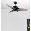 Ventilador Dc Cross 30w Negro 3 Aspas Gris/roble 6vel. 3 Colores 3250lm 132d Remoto, Memoria Y Temporizador - Imagen 2