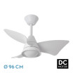 Ventilador Dc Jaguar 30w 3000lm Blanco 96d 3aspas 6vel 3000-4500-6500k Remoto+reg.intensidad+memoria+temporizador - Imagen 2