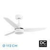 Ventilador Dc Jarama 20w Blanco 3asp.6velocidades 3000-4000-6500k 2350lm Remoto,memoria,temperatura 112d - Imagen 2
