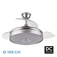 Ventilador Dc Matanuska 72w 6120lm Niq Bluethooth 32/47x55/108d.3 Aspas Desp.6 Vel.3 Color.