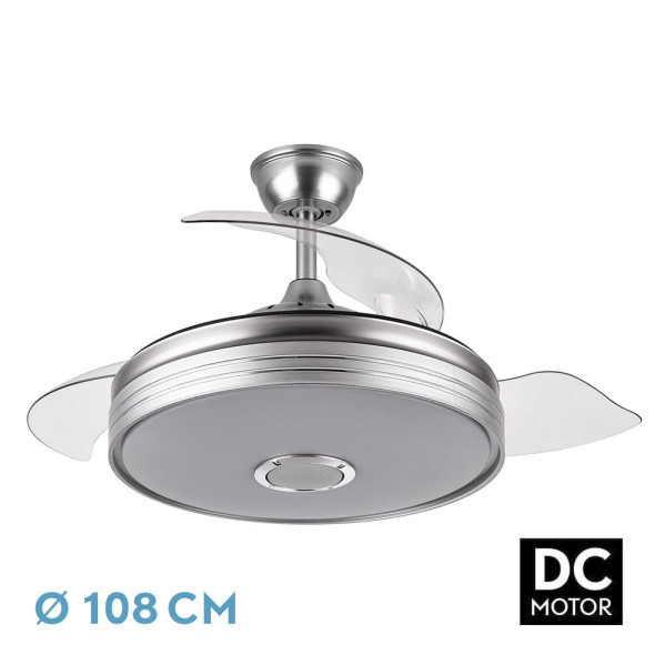 Ventilador Dc Matanuska 72w 6120lm Niq Bluethooth 32/47x55/108d.3 Aspas Desp.6 Vel.3 Color.
