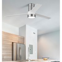 Ventilador Dc Teo 24w 2950lm Niquel 3Asp Blancas 32x139d 3000-4000-6000k C/remoto, Memoria Y Temporizador