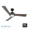 Ventilador Dc Orinoco 24w Negro 3aspas Roble 107d 2424lm 3000k,4000k,6500k Remoto+regulador Intensidad+temperatura+memoria - Imagen 2