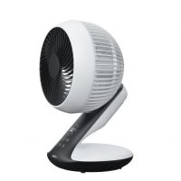 Ventilador Dc Sobremesa Miera Blanco/negro 20w 8vel Oscilacion 3d.remoto,temporizador 40,5x25,4x23,3cm