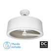 Ventilador Dc Tatiana 110w Blanco/mad.Gris 3 Aspas 62d 3000-4000-6000k 9350lm Remoto,memoria,temporizador - Imagen 2