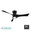 Ventilador Dc Tianas 18w Negro 3aspas 132d Regulable Intensidad 2250lm 3000k,4000k,6000k Remoto+temporizador+memoria - Imagen 2
