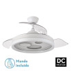 Ventilador Dc Turia 72w 6120lm Blanco 3 Asp.desplegables 32/47x50/107d. 3 Colores C/remoto+temporizador+memoria - Imagen 2