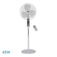 Ventilador De Pie Calma Bl.3 Vel.45w.3 Aspas 43 D C/ Remoto.temporizador 0,5h-7,5h