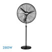 Ventilador De Pie Indust.tormenta Negro 3velocidades 280w 3aspas Fijo Y Rotatorio Regx81x81 Cm - Imagen 2