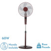 Ventilador De Pie Rayo Burdeos/ng.3 Vel.60w.5 Asp 43d C/ Remoto Y Temporizador 0,5h-7,5h - Imagen 2