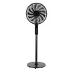Ventilador De Pie Torbellino Negro 3velocidades 60w 13aspas Regx41x41 Display Oscilante, Remoto, Temporizador - Imagen 2