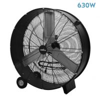 Ventilador Industrial Maximum 630w Negro 97,6d 2 Velocid.3asp.alum.ruedas 100x97,6x42cm