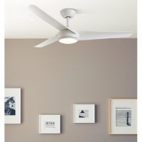 Ventilador Dc Patras 24w Blanco 3 Aspas 6 Velocidades 3 Colores 131,2d 2424lm C/remoto, Memoria Y Temporizador