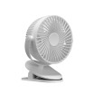 Ventilador Sobremesa C/pinza Peñafiel Blanco 5w 3+1vel Recargable Alimentacion Usb 5aspas Motor Dc 18x16x13cm Inalambrico - Imagen 2