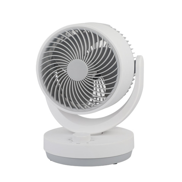 Ventilador Sobremesa Blanco/gris Lagos 3velocidades 35w 3aspas Orientable 29,8x22,6x20,6cm