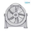 Ventilador Sobremesa Fresco Gris 120w 3 Vel. 5 Aspas Gris Orientable 62x58x16 Cm - Imagen 2