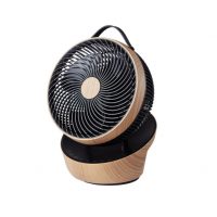 Ventilador Sobremesa Petirrojo Negro/haya 25w 12vel 3asp Motor Dc Remoto,temporizador 36,3x27,5x24,8cm