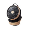 Ventilador Sobremesa Petirrojo Negro/haya 25w 12vel 3asp Motor Dc Remoto,temporizador 36,3x27,5x24,8cm - Imagen 2