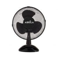 Ventilador Sobremesa Pizarro Pequeño Negro 2velocidades 25w Orientable Fijo Y Rotatorio 36x27x17cm