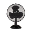 Ventilador Sobremesa Pizarro Pequeño Negro 2velocidades 25w Orientable Fijo Y Rotatorio 36x27x17cm - Imagen 2