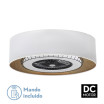 Ventilador DC Tania 72w Blanco/madera Clara 5 Aspas 6 Velocidades 3col Remoto,memoria,reg.Intensidad,temporizador 6120lm 70d - Imagen 2