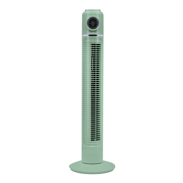 Ventilador Torre Artico Verde 45w 3velocidades C/remoto Y Temporizador Display Fijo Y Rotatorio 82x22x22cm