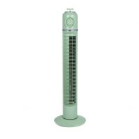 Ventilador Torre Huracan Verde 45w 3velocidades Temporizador  Fijo Y Rotatorio 75x22x22cm