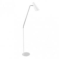 Pie De Salon Majoris 1xe27 Blanco/cromo 164x47x25 Cm Articulable Y Orientable