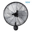 Ventilador Pared Arrecife 90w Negro/plata 45d 3 Velocidades Orientable Y Oscilante - Imagen 2