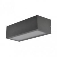 Aplique Exterior Conga Gris Oscuro 1xe27 Ip54 8x26x10,8 Cm