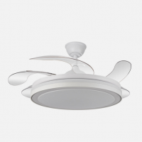 Ventilador Dc Esparta Maxi 80w 10255lm Blanco 132d 5asp 3000-4000-6000k Remoto+temporizador+memoria