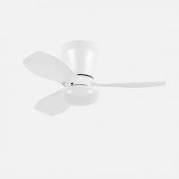 Ventilador Dc Cain 15w 1800lm Blanco 3aspas 62d 3000k-4200k-6500k Regulador Intensidad+ Remoto+temporizador+memoria