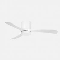 Ventilador Dc Paterna 18w Blanco 3aspas 6vel 117d Luz Opcional 2250lm 3000-4500-6500k Remoto+memoria+temporizador
