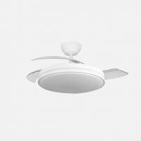 Ventilador Dc Relampago 60w Blanco 3asp.107d 6980 Lm 36x48/107cm 3col.remoto+memoria+temporizador+reg.intensidad