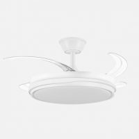 Ventilador Dc Tempano Blanco 59w 4aspas 106d 6980lm 6vel 3000k,4200k,6500k, Reg.intensidad+Remoto+temporizador+memoria 26