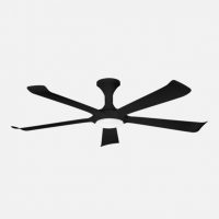 Ventilador Dc Vinaros 18w Negro 5aspas 6vel 144d  2250lm 3000-4500-6500k Remoto+memoria+temporizador