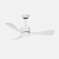 Ventilador Dc Yeste 18w Blanco 3aspas 6vel 106d Luz Opcional 2250lm 3000-4500-6500k Remoto+memoria+temporizador