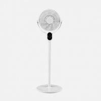 Ventilador De Pie Cadalso Blanco 8vel 25w 9asp 45d Fijo/rotat.motor.dc,remoto 100/138x48x40cm