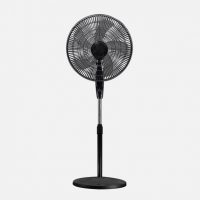 Ventilador De Pie Escudero Negro 3vel 50w 5asp 40d Fijo/rotat.orientable Regx40x40cm