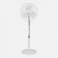 Ventilador De Pie Etesio Blanco 3 Velocides 40w Oscilante 3 Aspas blancas Regx43x40 Cm