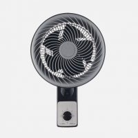 Ventilador Pared Aeolus 75w Negro/gris 3vel 5aspas 27d  Alta Velocidad Fijo Y Rotatorio Orientable 45,5x27x34cm
