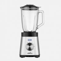 Batidora De Vaso Saeta Acero/negro 1000w 4vel+pulso 4hojas Ac.inox.1,5l Jarra Cristal Protecc.sobrecalentamiento 40x19x18cm