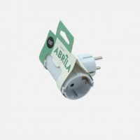 Eco Adaptador 2tomas Blister Mod5 2p+e 16a 230v Blanco Protecc. Infantil 4x8,5x10cm