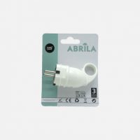 Eco Clavija Blister Mod6 2p+e 16a 230v Blanca 4,5x3,5x10cm C/anilla Tirador