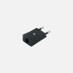 Eco Clavija Retractil Mod5 2p+e 10a 230v Negra 2x3,5x6cm - Imagen 2